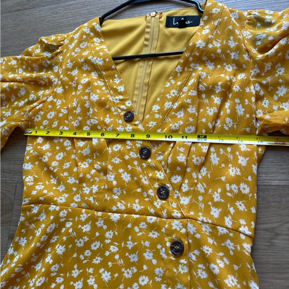 Lulus After Bloom Delight Golden Floral Midi Dress - Picture 9 of 9